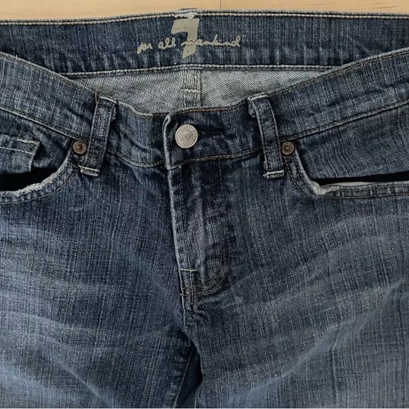 7 For All Mankind Bootcut Medium Wash Denim Jeans Size 30 - Picture 3 of 8